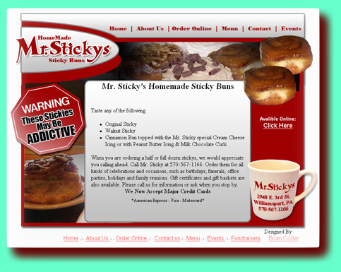 Mr Stickys Sticky Buns Williamsport PA